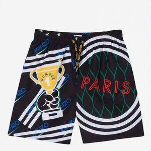 Kenzo Trophy and Paris Graphic swim trunks Sz 6